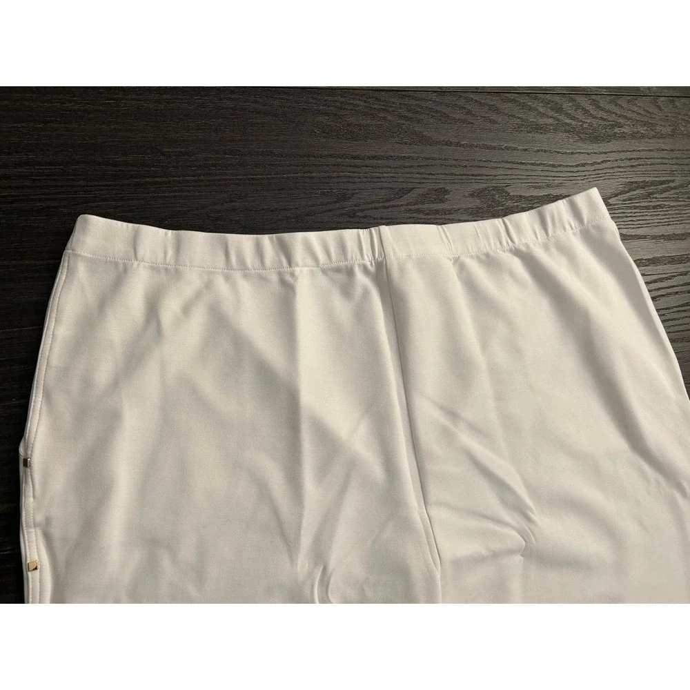 C. Wonder Christian Siriano White Studded Pull On Pants Womens 3X Plus Size NEW